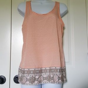 Old Navy Printed Orange Top